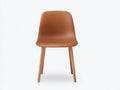 Chaise de salle à manger - Similicuir Bois - 48 x 52 x 82 cm - Marron clair - Style moderne