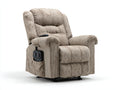Fauteuil relax - tissu côtelé - 95 x 90 x 110 cm - beige - style contemporain