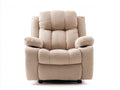 Fauteuil relax - tissu - 90 x 95 x 105 cm - beige - style contemporain