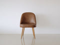 Chaise de salle à manger - Similicuir Bois - 50 x 55 x 82 cm - Marron - Style contemporain